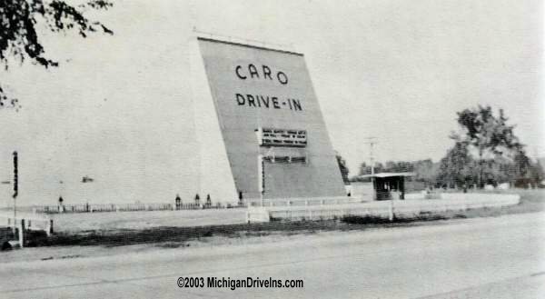 Caro Drive-In Theatre - Caro Drive-In 1950-51 Theatre Catalog (newer photo)